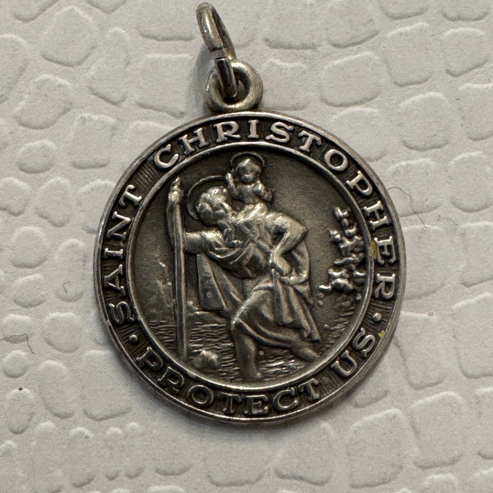 Saint Christopher Sterling Silver Pendant